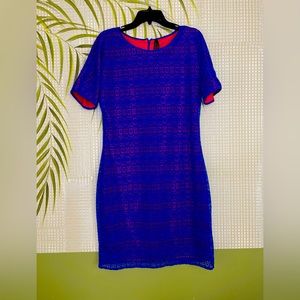 NWOT MARC New York by Andrew Marc Blue Lace Dress Size 12